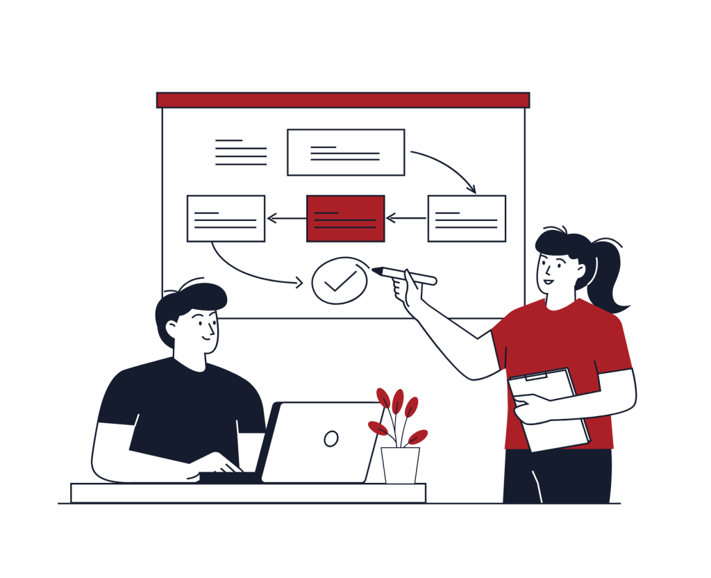 Marketer planning push marketing tactics for product launch